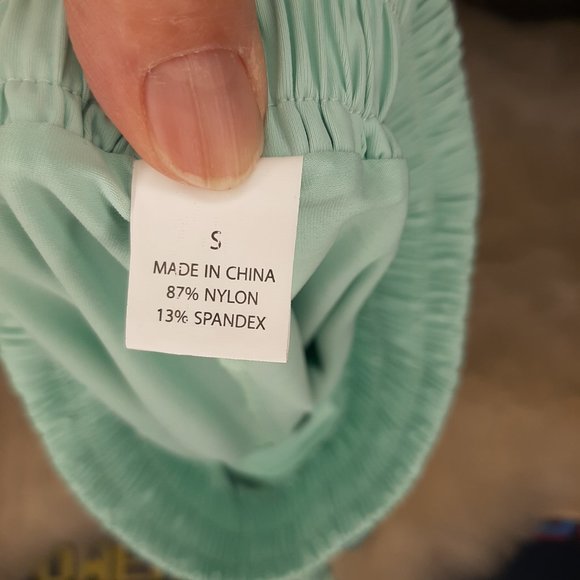 NWOT!!! Lightweight Tulip Style running Shorts Mint Green, inner shorts!!! - Picture 5 of 6